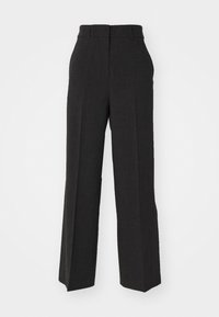 PANTS WITH OPENINGS ON THE BOTTOM - Trousers - anthracite