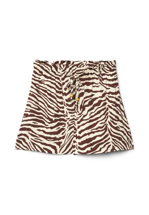 Terranova, SHORTS MORBIDO CON STAMPA ZEBRATA E COULISSE - Shorts - var marrone
