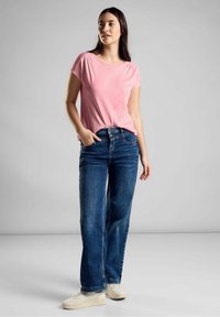 Street One MIT RAFFUNG - T-shirts basic - rosa