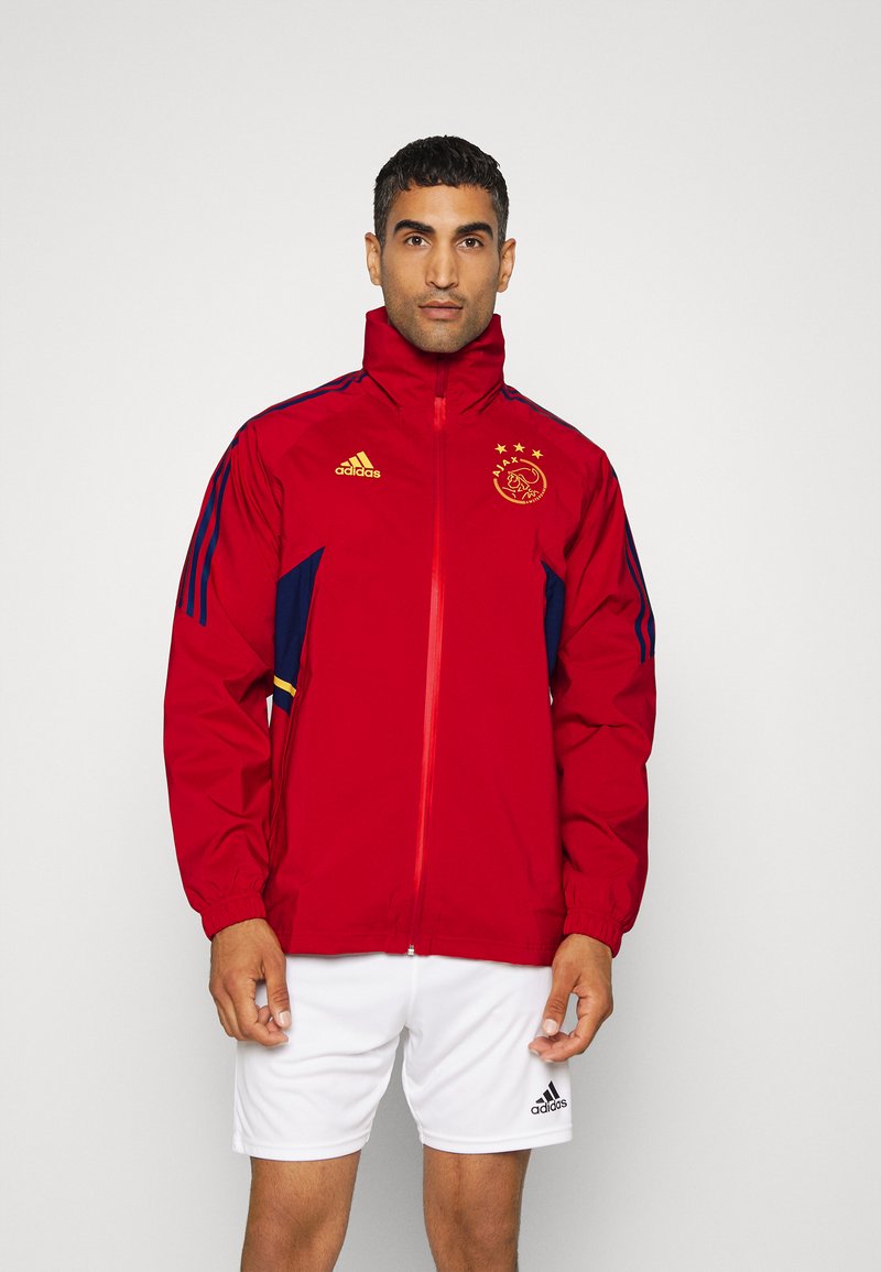 adidas Performance AJAX AMSTERDAM RAIN JACKET - Roupa de discoteca - red