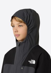 The North Face TEEN HIKE PACKABLE UNISEX - Αδιάβροχο μπουφάν - black/asphalt grey