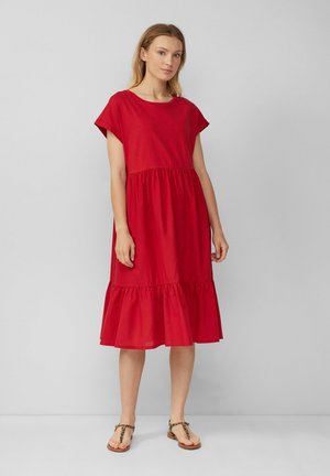 Robe en jersey - mohnrot