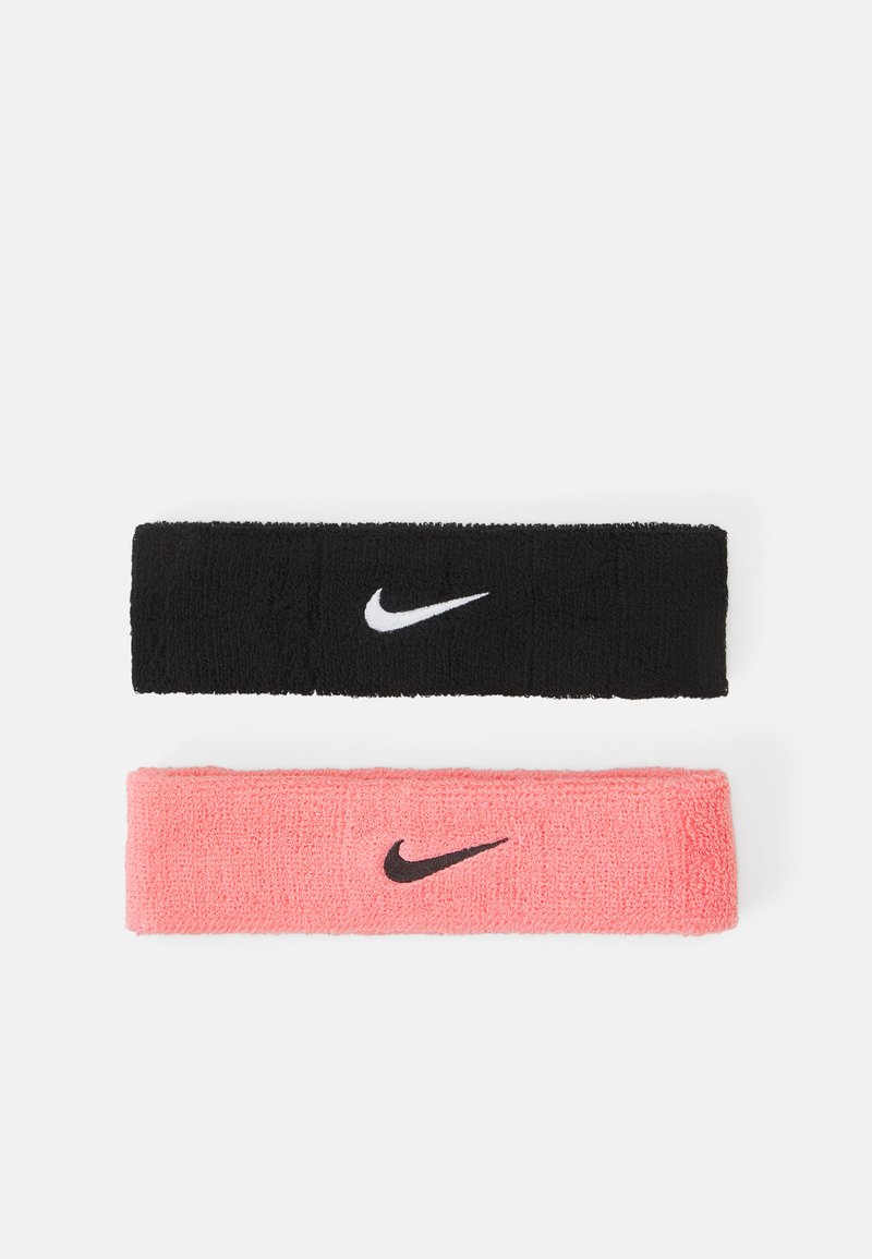 Nike Performance HEADBAND UNISEX 2 PACK Svedbånd pink and black/pink Zalando.dk