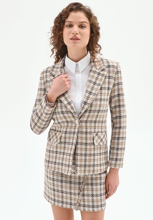 CHECK  - Blazer - var chocolat