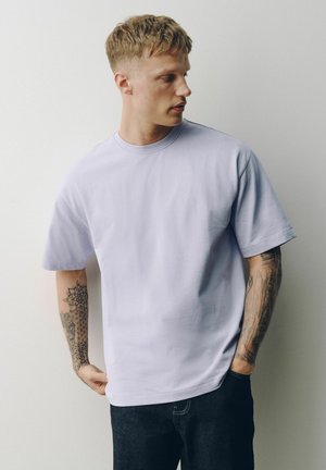 Next, HEAVYWEIGHT T-SHIRTS 3 PACK . - T-paita - white green lilac purple