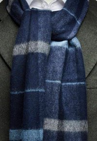 John Henric PLAID WOVEN WINTER - Sjaal - blue