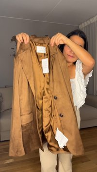 Stradivarius REGULAR FIT - Kurzmantel - dark brown