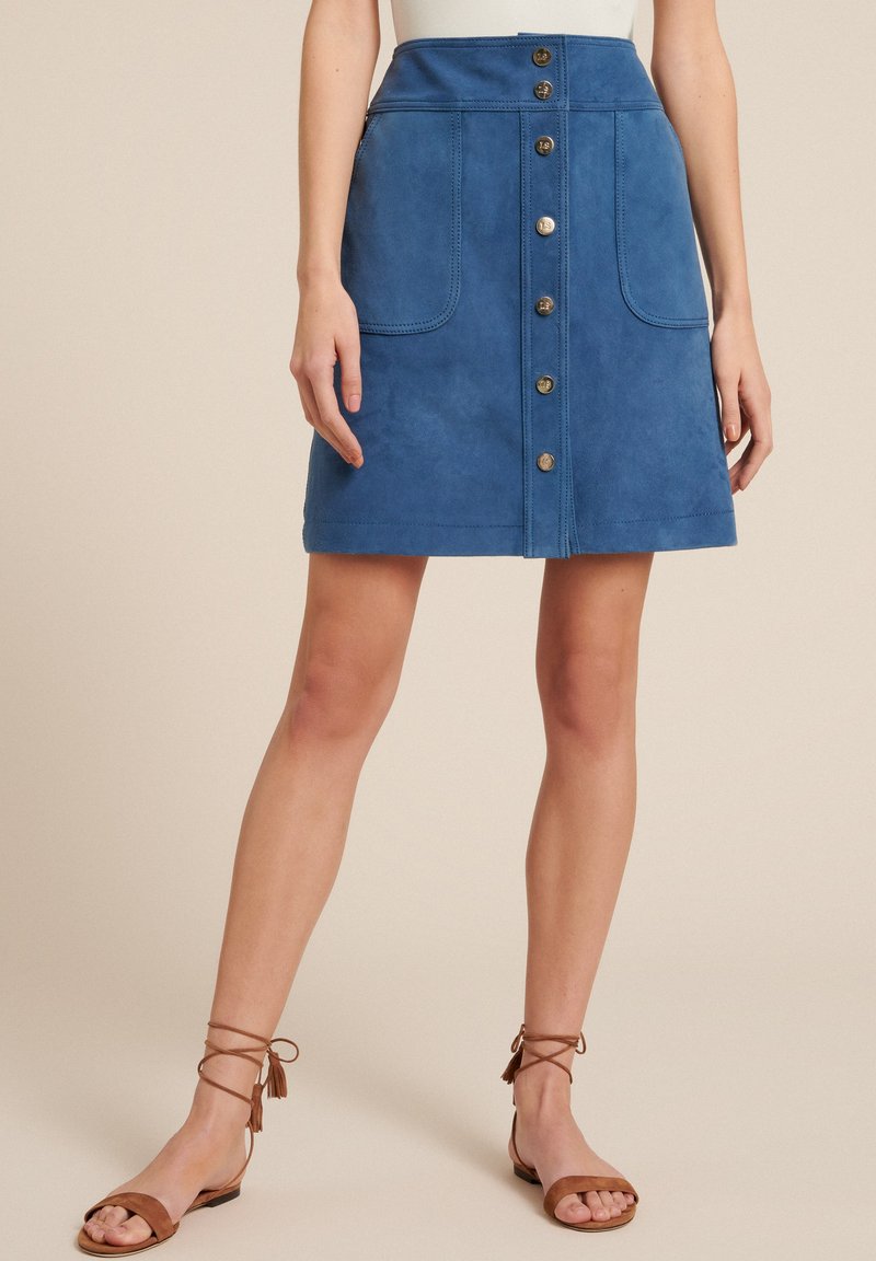 Damen Jeansröcke | Luisa Spagnoli TISANA Lederrock avio/blau - YN84450 Damen Jeansröcke | Luisa Spagnoli TISANA Lederrock avio/blau - YN84450