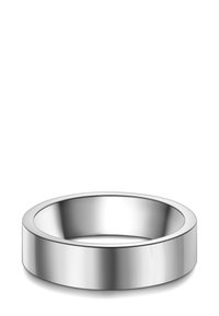 Rundes Edelstahlgericht mit einer glatten, reflektierenden Oberfläche und einem breiten, flachen Rand. Keine sichtbaren Muster oder Akzente.