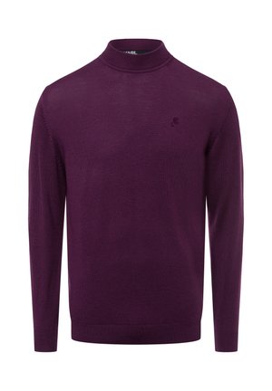 TURTLE NECK - Strickpullover - aubergine