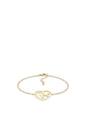 Elli GLOBE HEART - Bracelet - gold-coloured