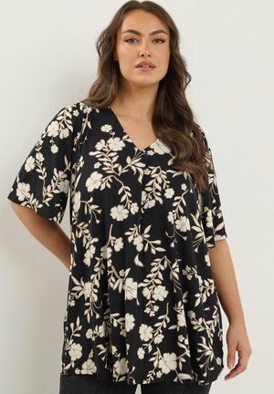 FLORAL - Blus - black