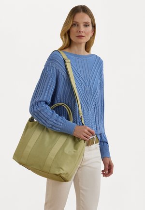 NYLON EXTRA LARGE STEVIE ZIP TOTE BAG - Shopping bag - light olive