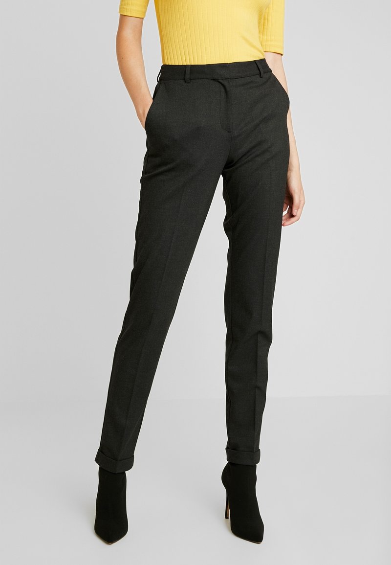 Selected Femme Tall Tygbyxor - dark grey