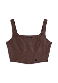 Freddy Top - animalier allover black coated