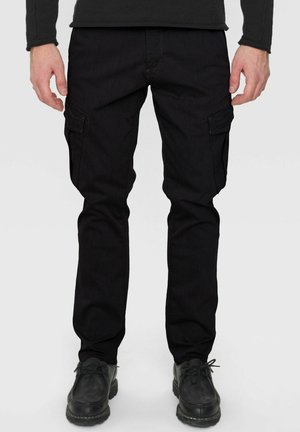 VENZA DALE - Pantaloni cargo - black