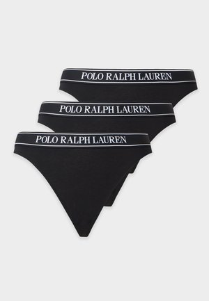 Polo Ralph Lauren, MID RISE 3 PACK - Танга - onyx