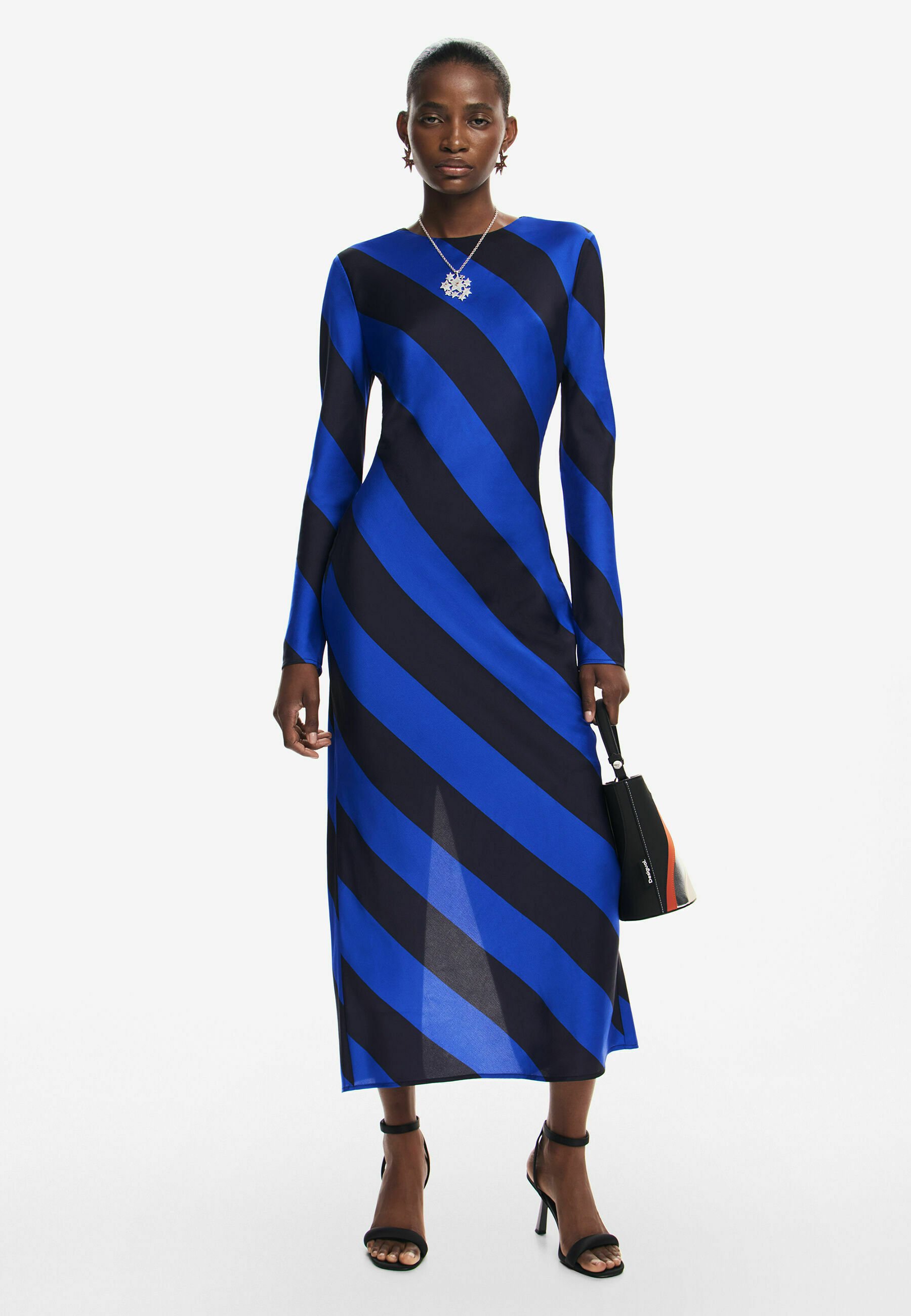 Desigual Vestido largo blue/azul