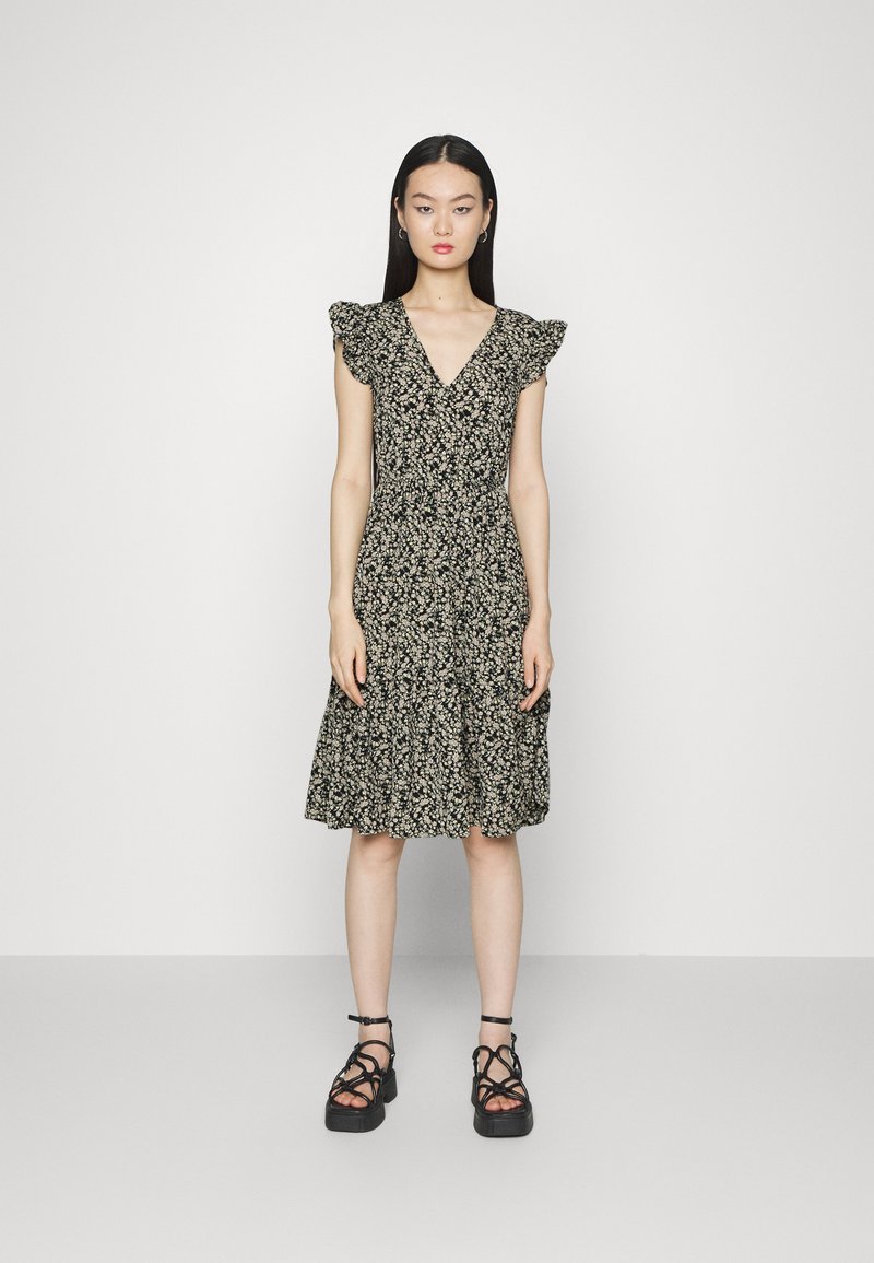 Damen Freizeitkleider | Vila VIGANLA V NECK DRESS Freizeitkleid black/schwarz - AL23998 Damen Freizeitkleider | Vila VIGANLA V NECK DRESS Freizeitkleid black/schwarz - AL23998