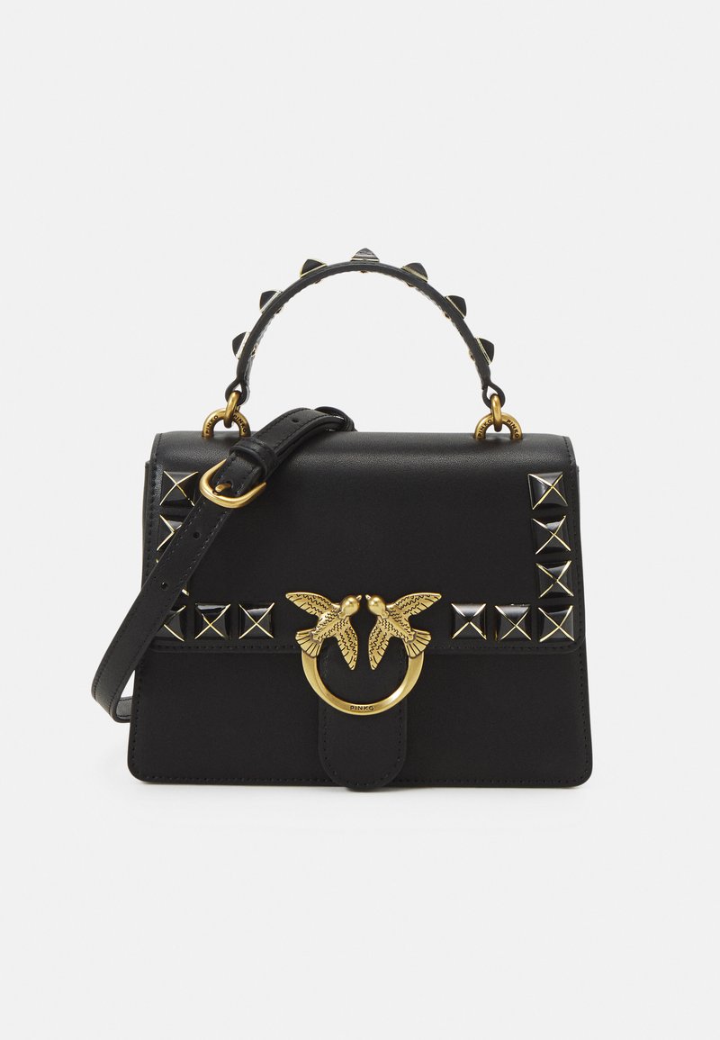Pinko borsa Love One Mini Slouchy con charms nero