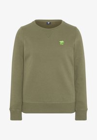 Unselected, burnt olive