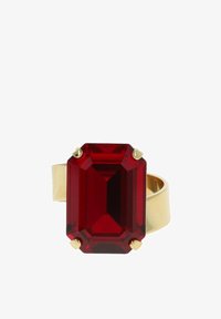 Unselected, gold coloured and red
