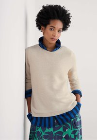 Seasalt Cornwall MAKERS - Stickad tröja - natural limestone