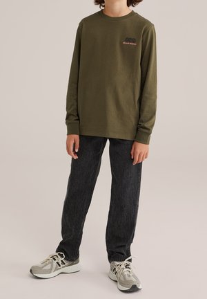 WE Fashion, Jean droit - black denim