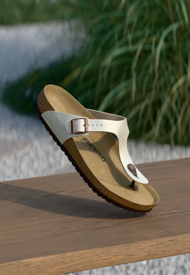 Birkenstock - GIZEH - T-bar sandals - graceful white, Enlarge