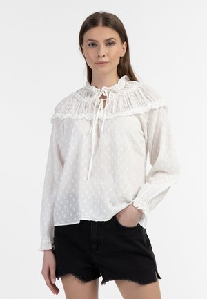 Bluse - wollweiss