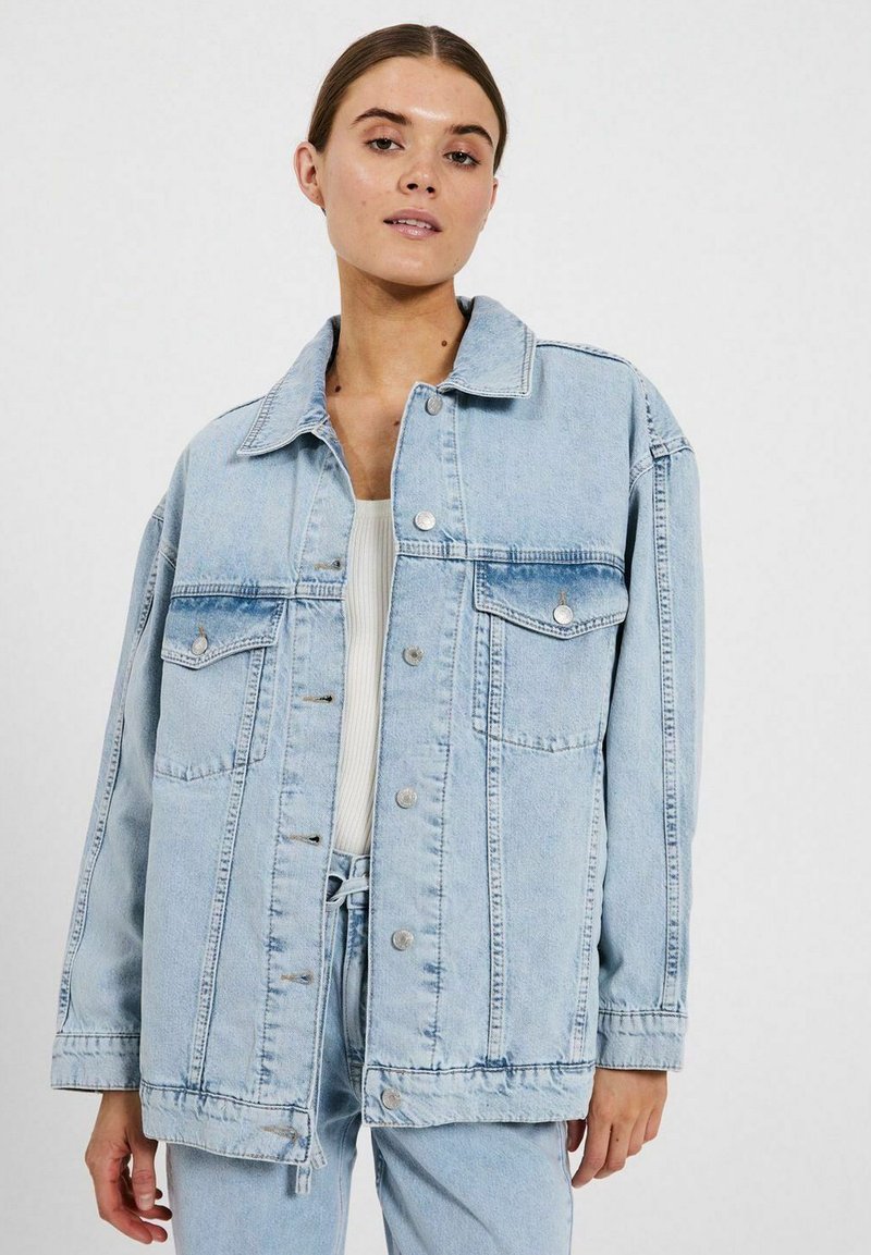 Blue Bleached Denim Jacket - Allora main image 1