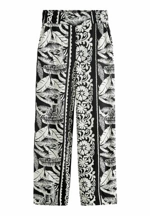 Next WIDE LEG - Nadrágok - black border print