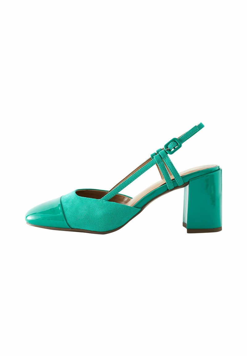 Next - FOREVER COMFORT SQUARE TOE - Klassikalised kontsakingad - green, Suurenda