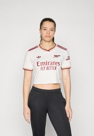 ARSENAL FC THIRD WOMEN CROPPED - Article de supporter d'équipe de club - cloud white/team coll burgundy