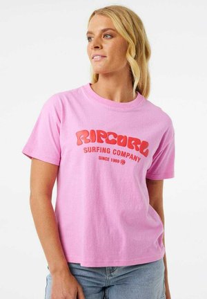 SURF PUFF - Print T-shirt - pink