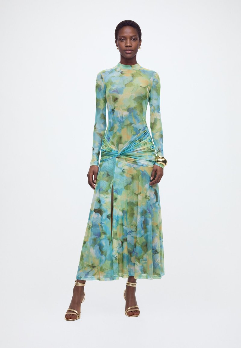 Bardot LEA FLORAL MESH DRESS - Occasion wear - green flo/green -  Zalando.co.uk
