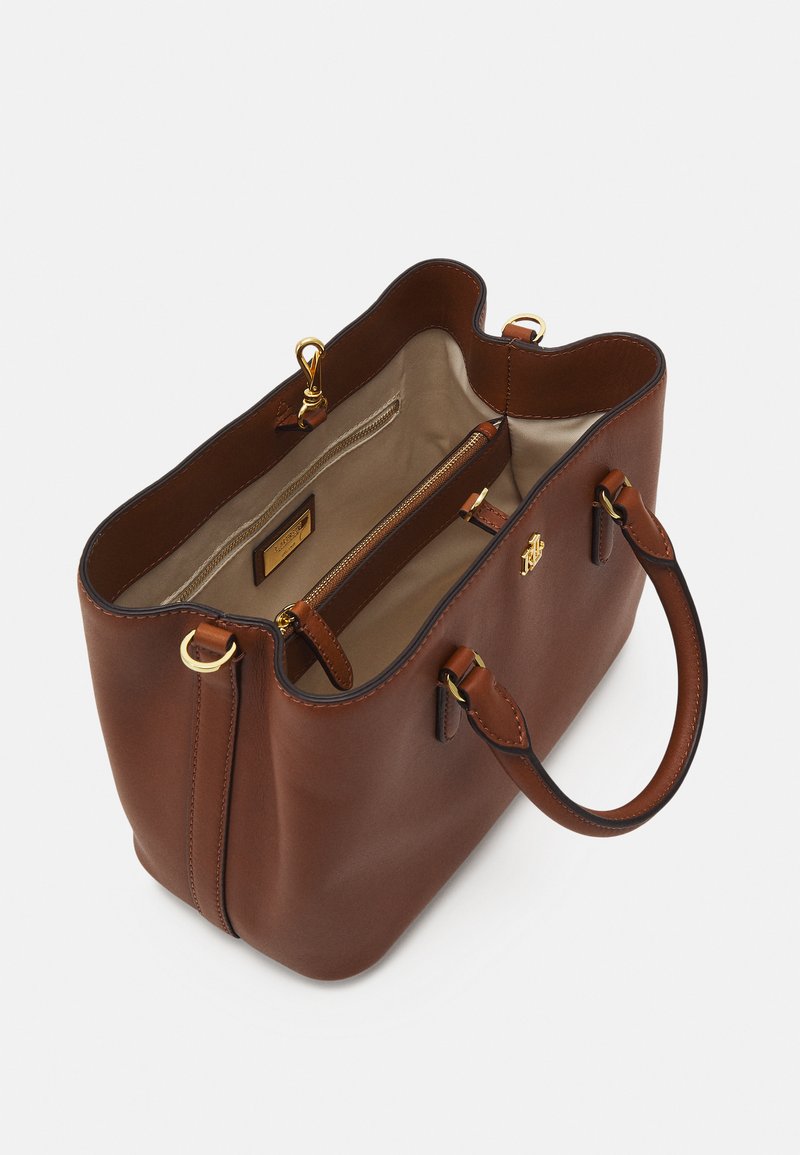 Lauren Ralph Lauren MARCY SATCHEL SMALL - de mano - lauren tan/tostado -