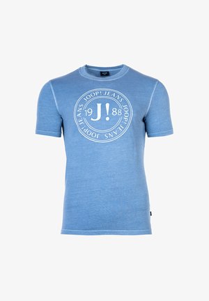 Print T-shirt - hellblau