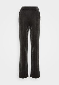 VMSHALI STRAIGHT SHINY - Bukse - black/silver
