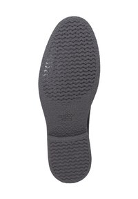 Suola di scarpa nera con battistrada a onde e piccoli fori, con marchio "GEOX" e testo "WORLDWIDE PATENT" al centro.