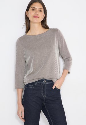GESTREIFTES  - T-shirt à manches longues - macchiato brown