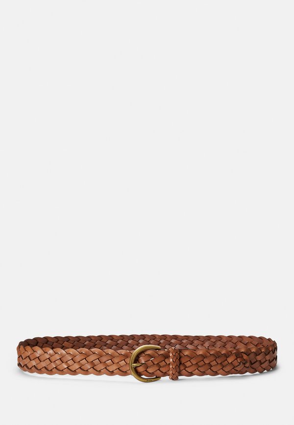 BRAIDED CALFSKIN BELT - Belt - cuoio