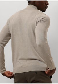 PROFUOMO MOCK ROLL - Trui - beige