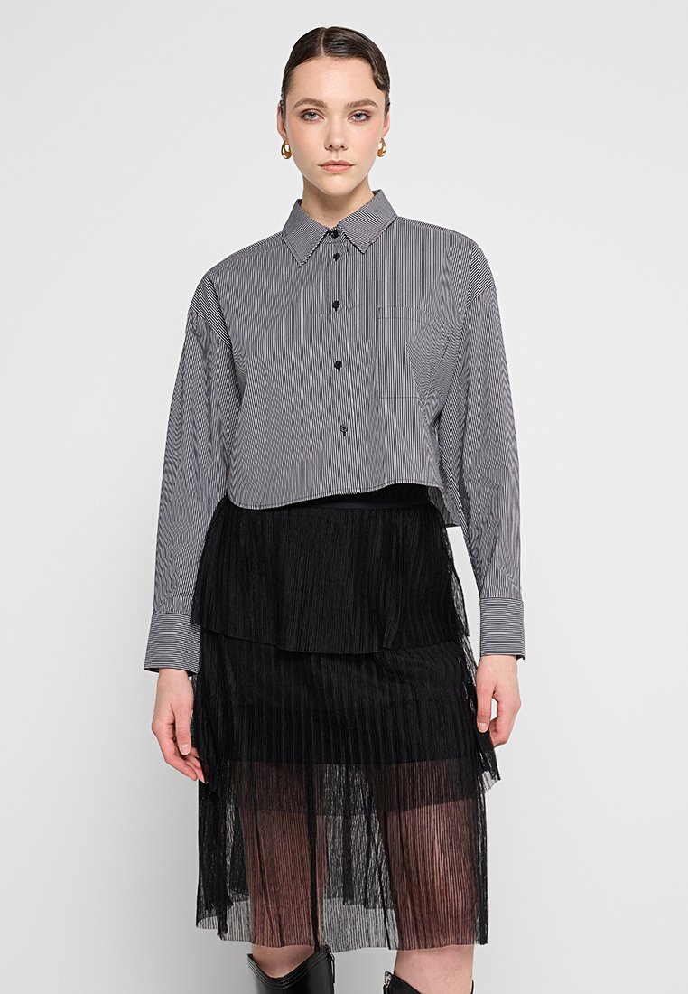 DKNY Overhemdblouse zwart DKNY Overhemdblouse zwart