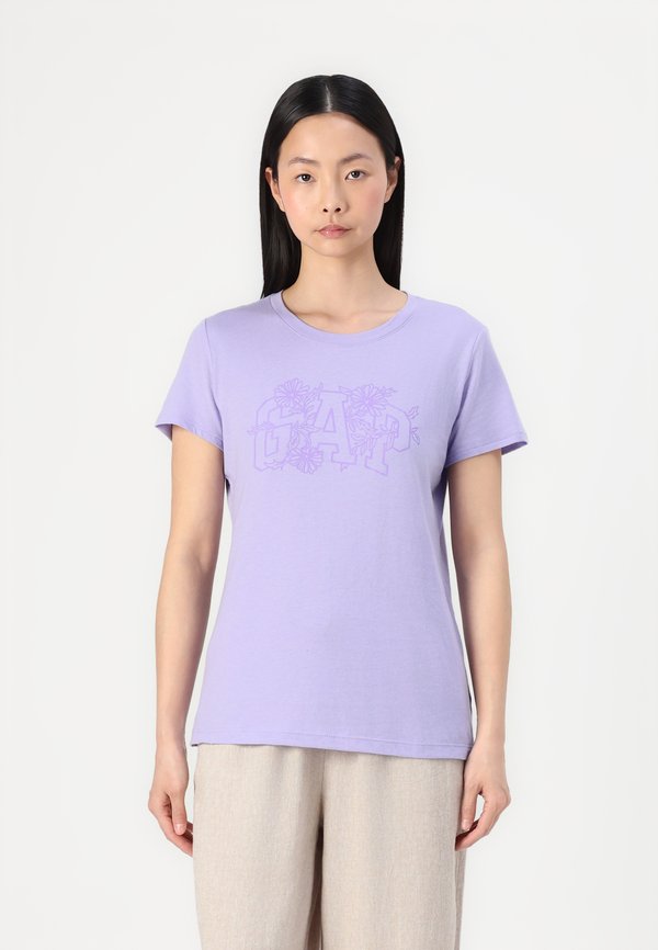 TEE - Print T-shirt - warm violet