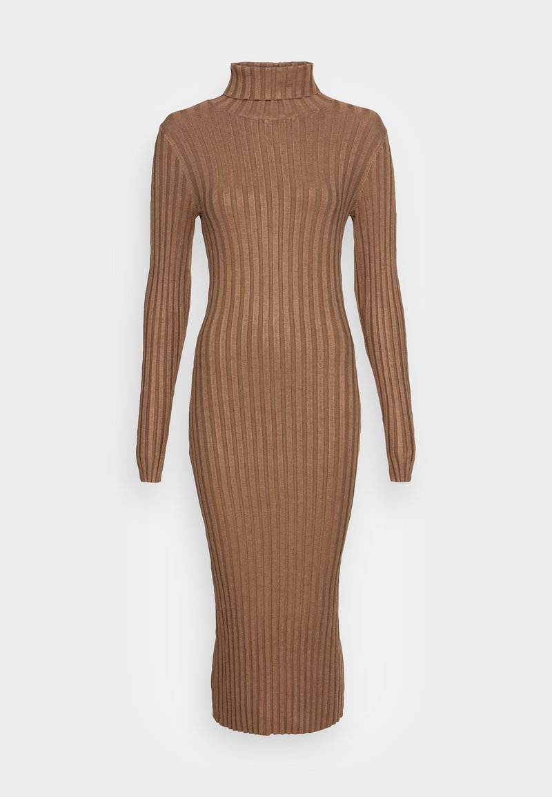 Even&Odd Tall Strickkleid - mottled dark brown/dunkelbraun-meliert