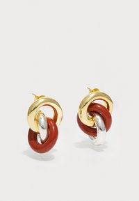 TENDRIL EARRINGS - Orecchini - gold-coloured/red