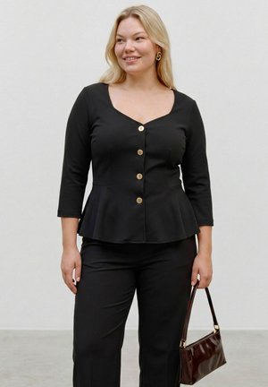 Vero Moda Curve A-SHAPE TOP AWCSAGE TOP - Blouse - black