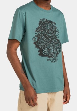 T-shirt con stampa - blue