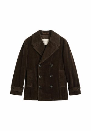 GANT, GANT CORDUROY PEACOAT - Cappotto corto - black brown